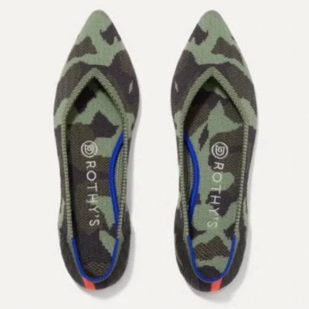 Olive Camo The Point Rothy’s size 8